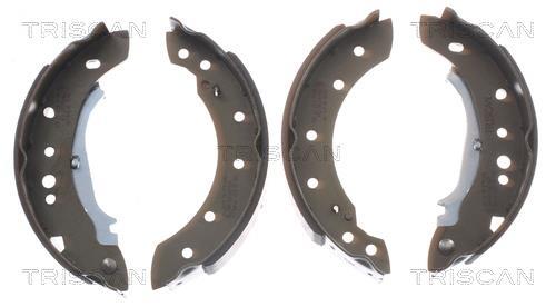 Jeu de 4 mâchoires de frein (Garniture de frein à tambour) Triscan A/S 8100 28052