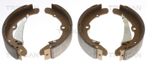 Jeu de 4 mâchoires de frein (Garniture de frein à tambour) Triscan A/S 8100 29343