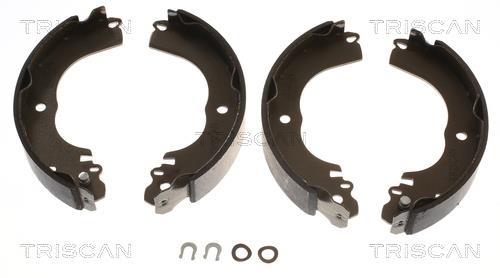 Jeu de 4 mâchoires de frein (Garniture de frein à tambour) Triscan A/S ref. 8100 42023