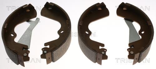 Jeu de 4 mâchoires de frein (Garniture de frein à tambour) Triscan A/S 8100 43010