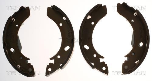 Jeu de 4 mâchoires de frein (Garniture de frein à tambour) Triscan A/S ref. 8100 43013