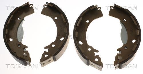 Jeu de 4 mâchoires de frein (Garniture de frein à tambour) Triscan A/S ref. 8100 43014