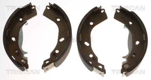 Jeu de 4 mâchoires de frein (Garniture de frein à tambour) Triscan A/S ref. 8100 43018