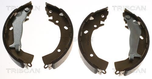 Jeu de 4 mâchoires de frein (Garniture de frein à tambour) Triscan A/S ref. 8100 43024