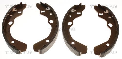 Jeu de 4 mâchoires de frein (Garniture de frein à tambour) Triscan A/S ref. 8100 50500