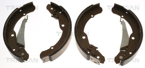Jeu de 4 mâchoires de frein (Garniture de frein à tambour) Triscan A/S 8100 67631