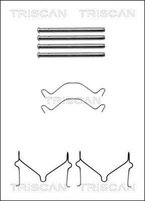 Kit acessórios de pastilhas de travão Triscan A/S ref. 8105 101604