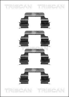 Kit d'accessoires pour plaquette de frein à disque Triscan A/S ref. 8105 101614