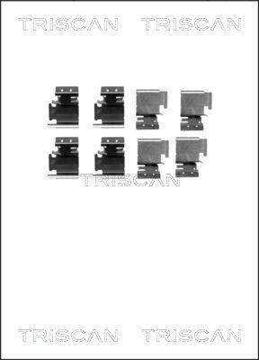 Kit acessórios de pastilhas de travão Triscan A/S ref. 8105 101627