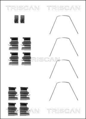 Kit acessórios de pastilhas de travão Triscan A/S ref. 8105 101636