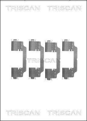 Kit acessórios de pastilhas de travão Triscan A/S ref. 8105 101647