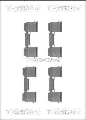Kit acessórios de pastilhas de travão Triscan A/S ref. 8105 101650