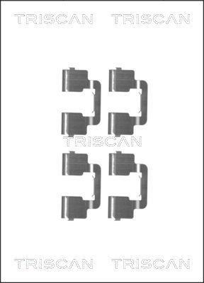Kit acessórios de pastilhas de travão Triscan A/S ref. 8105 101653