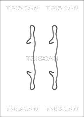 Kit acessórios de pastilhas de travão Triscan A/S ref. 8105 101654