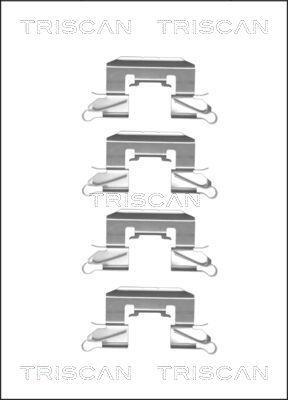 Kit d'accessoires pour plaquette de frein à disque Triscan A/S ref. 8105 101658