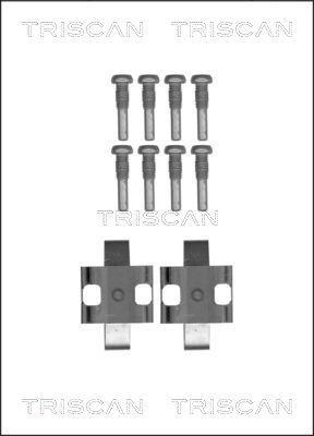 Kit acessórios de pastilhas de travão Triscan A/S ref. 8105 111625