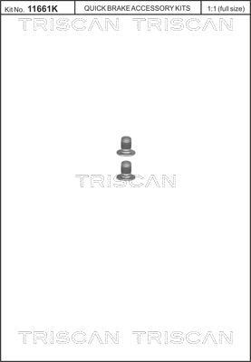 Vis, disque de frein Triscan A/S ref. 8105 116002