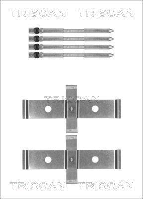 Kit acessórios de pastilhas de travão Triscan A/S ref. 8105 121570