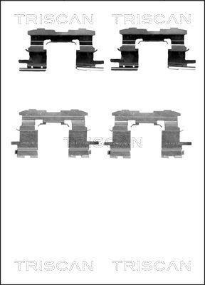 Kit acessórios de pastilhas de travão Triscan A/S ref. 8105 131637