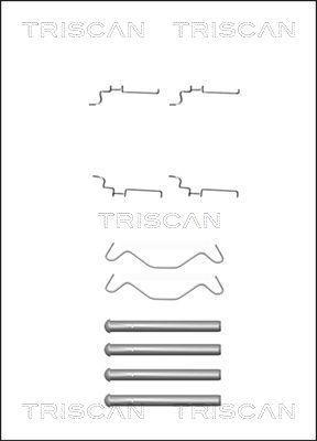 Kit acessórios de pastilhas de travão Triscan A/S ref. 8105 131638