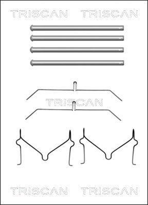 Kit acessórios de pastilhas de travão Triscan A/S ref. 8105 131640
