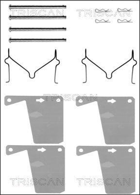 Kit acessórios de pastilhas de travão Triscan A/S ref. 8105 161393
