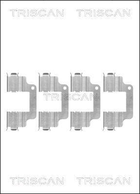 Kit d'accessoires pour plaquette de frein à disque Triscan A/S ref. 8105 171600