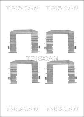 Kit d'accessoires pour plaquette de frein à disque Triscan A/S ref. 8105 181009
