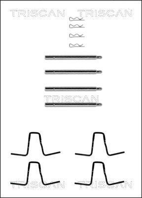 Kit acessórios de pastilhas de travão Triscan A/S ref. 8105 231216