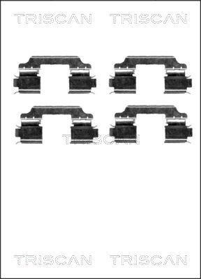 Kit acessórios de pastilhas de travão Triscan A/S ref. 8105 231598