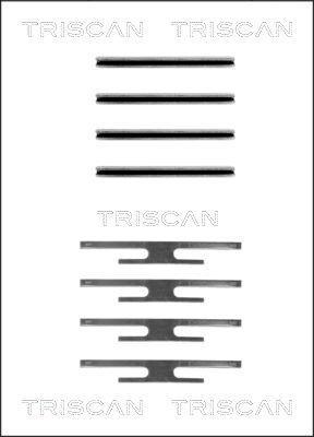 Kit acessórios de pastilhas de travão Triscan A/S ref. 8105 241309