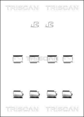 Kit acessórios de pastilhas de travão Triscan A/S ref. 8105 241600