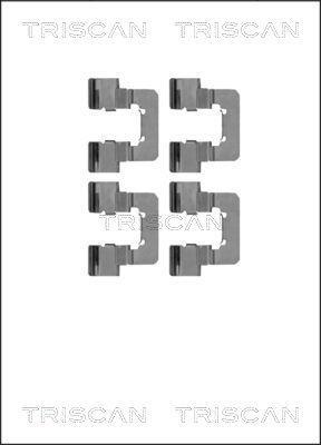 Kit d'accessoires pour plaquette de frein à disque Triscan A/S 8105 241611