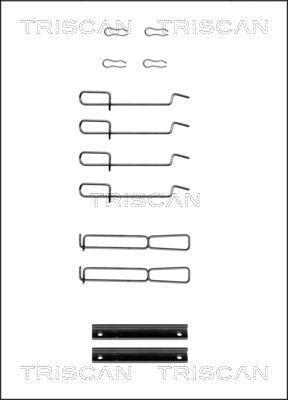 Kit d'accessoires pour plaquette de frein à disque Triscan A/S 8105 251594