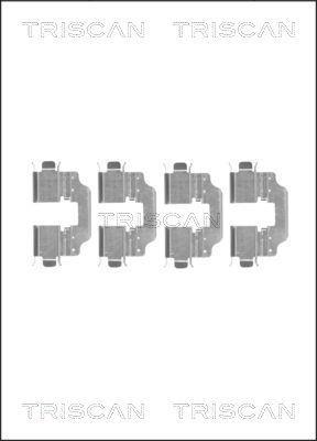 Kit d'accessoires pour plaquette de frein à disque Triscan A/S ref. 8105 251602