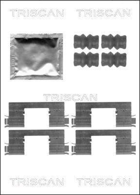Kit acessórios de pastilhas de travão Triscan A/S ref. 8105 251603