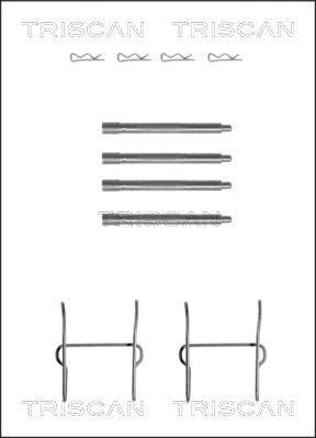 Kit acessórios de pastilhas de travão Triscan A/S ref. 8105 281590