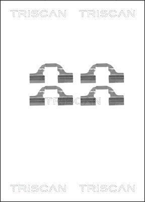 Kit acessórios de pastilhas de travão Triscan A/S ref. 8105 281595