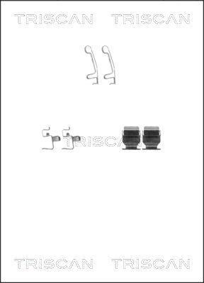 Kit acessórios de pastilhas de travão Triscan A/S ref. 8105 411606