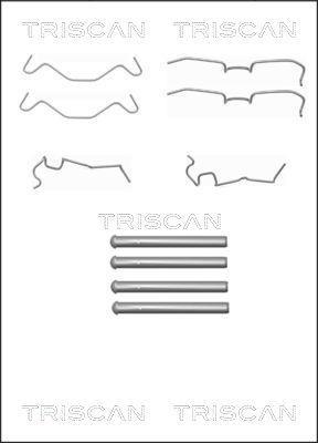 Kit acessórios de pastilhas de travão Triscan A/S ref. 8105 411607