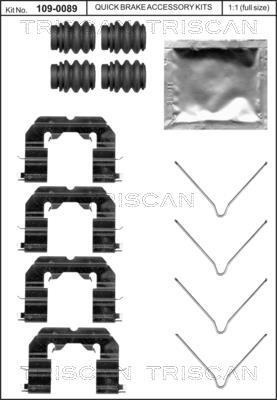 Kit acessórios de pastilhas de travão Triscan A/S ref. 8105 431650