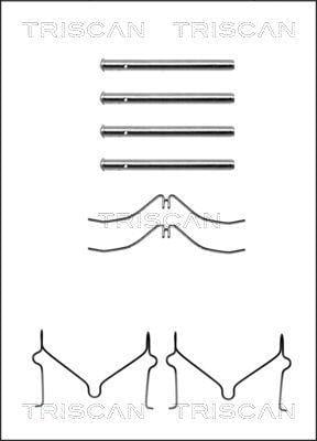 Kit acessórios de pastilhas de travão Triscan A/S ref. 8105 501568