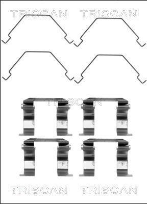 Kit acessórios de pastilhas de travão Triscan A/S ref. 8105 501577