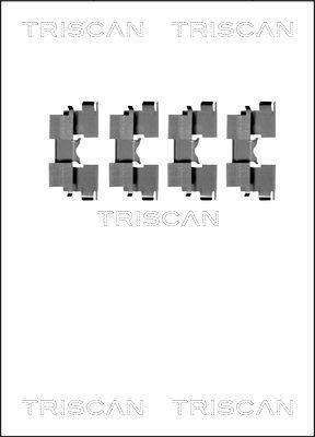 Kit acessórios de pastilhas de travão Triscan A/S ref. 8105 691617
