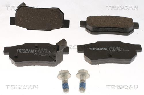 Jeu de 4 plaquettes de frein Triscan A/S ref. 8110 10014