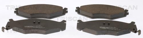 Jeu de 4 plaquettes de frein Triscan A/S ref. 8110 10517