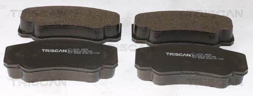Jeu de 4 plaquettes de frein Triscan A/S ref. 8110 10533