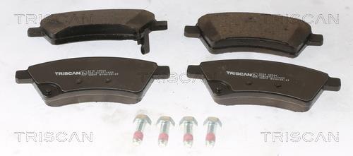 Jeu de 4 plaquettes de frein Triscan A/S ref. 8110 10566