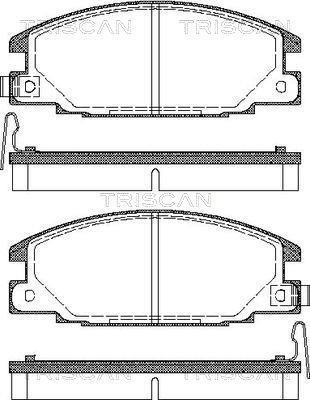 Jeu de 4 plaquettes de frein Triscan A/S ref. 8110 10913