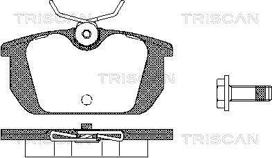 Jogo de 4 pastilhas de travão Triscan A/S ref. 8110 10984